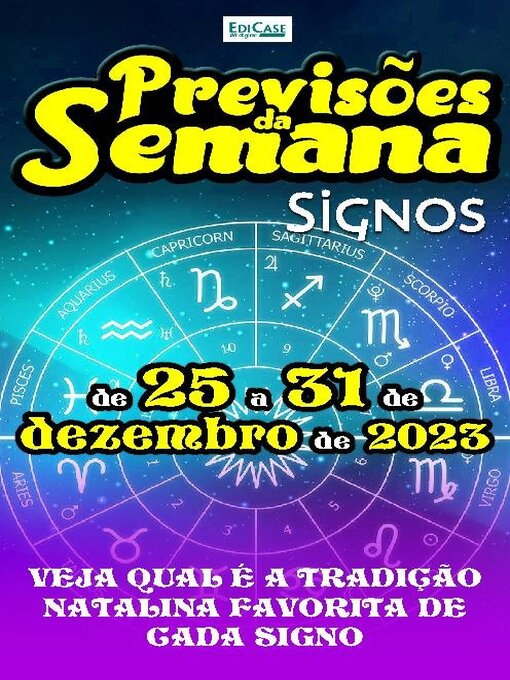 Title details for Previsões da Semana by EDICASE GESTAO DE NEGOCIOS EIRELI - Available